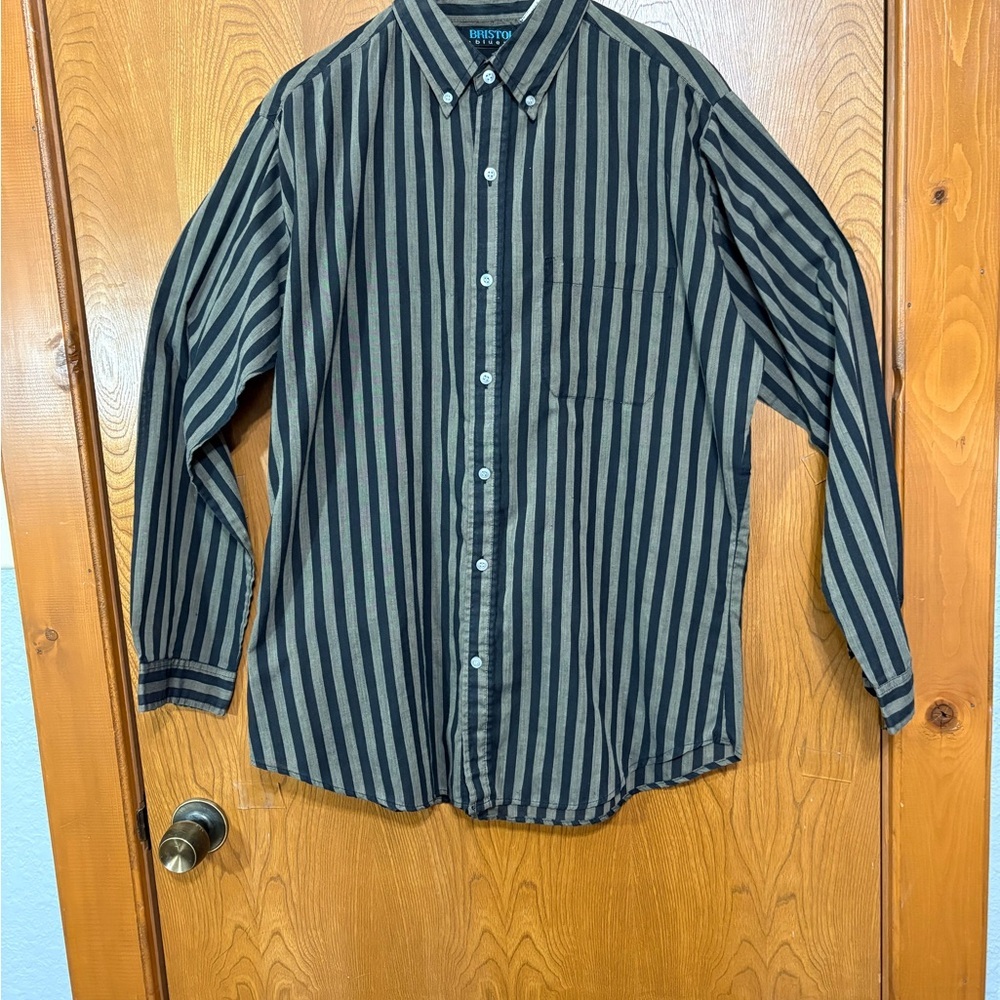 Classic Striped Button-Down Shirt